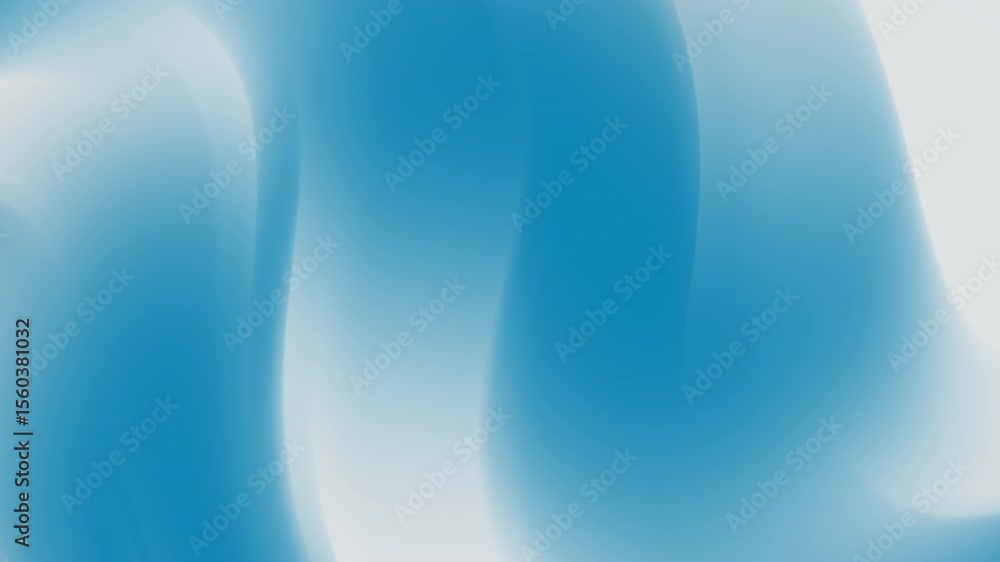Poster light blue abstract design with gentle curves and gradients, evoking a feeling of serenity. the soft