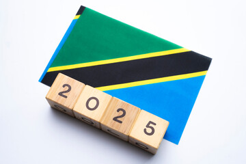 2025, Tanzania, Tanzania flag with date block, Concept, Important events for Tanzania in the new year, election, economy, social activities, central bank, Tanzania foreign policy