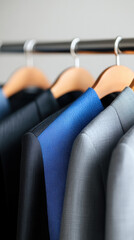 Fototapeta premium Garment factory, Smoothing creases in formal trousers using a steam press for a polished look.