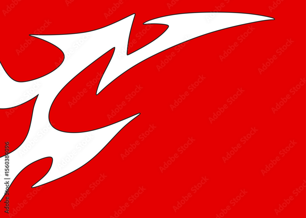 Poster abstract background with seamless wavy arrow pattern and with some copy space area