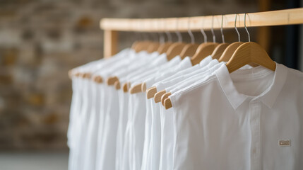 Garment factory, Images of stone-washed pants drying on racks, showcasing a casual lifestyle and fashion trend.