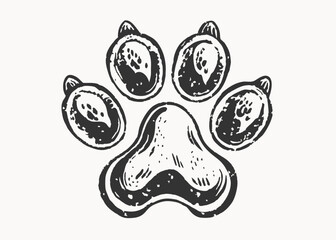 Claw scratch icon claws animal scratch scrape silhouette vintage style Minimalist concept vector illustration