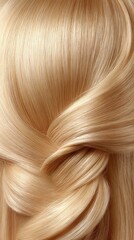 A close-up of a braided hairstyle with shiny strands against a soft backdrop, showcasing its intricate details and textures