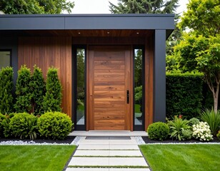 front door of a modern house
