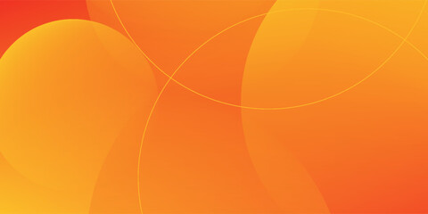 Minimal geometric background. Orange elements with fluid gradient. Dynamic shapes composition. Eps10 vector