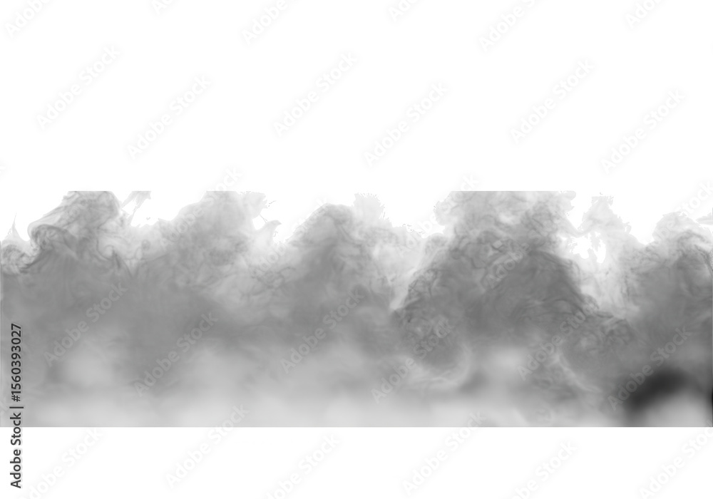 Aufkleber a smoky fog effect isolated on transparent background creates an abstract and atmospheric texture