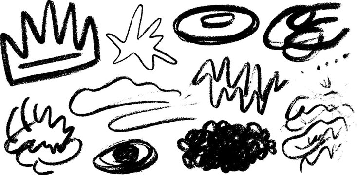 Abstract sketch of mirrored smile and blooming brain concept