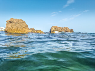Landscape in a beach in Hammamet, Tunisia