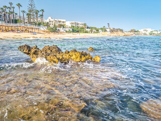 Landscape in a beach in Hammamet, Tunisia