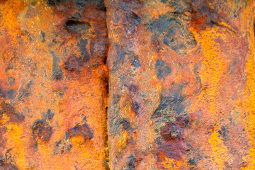 Old Metal Rust Closeup. Earthy Grunge Surface.