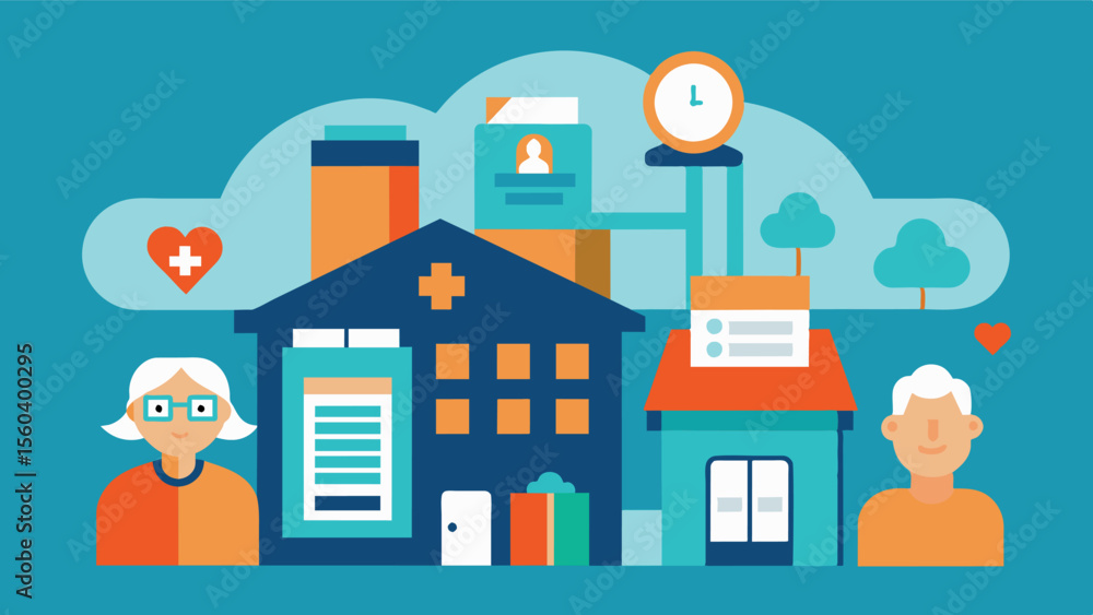 Poster a retirement community with a dedicated memory care unit designed to provide a safe and stimulating 
