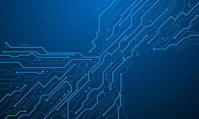 vector futuristic circuit board , Electronic motherboard , Communication and engineering concept , Hi-tech digital technology concept	
