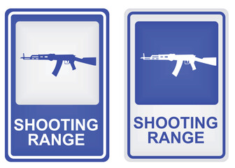 Shooting range sign. vector illustration