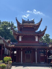 chinese pavilion in the park