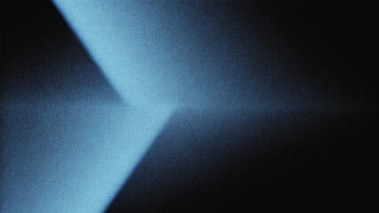 Abstract blue light design with glowing rays and starlight texture on a dark background
