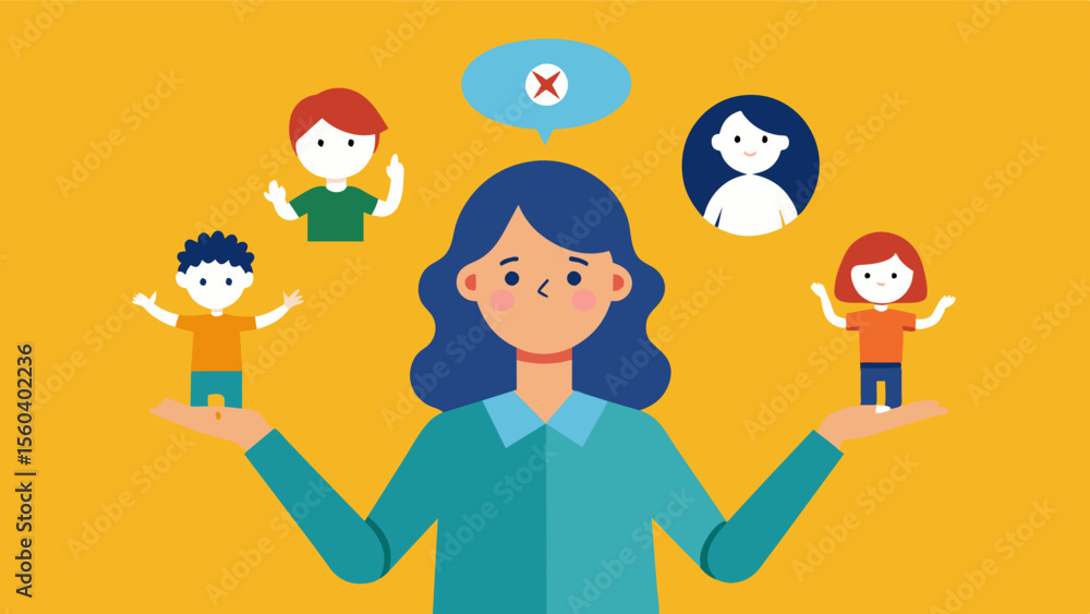 Aufkleber a caregiver trying to juggle the responsibilities of caring for multiple family members with differe