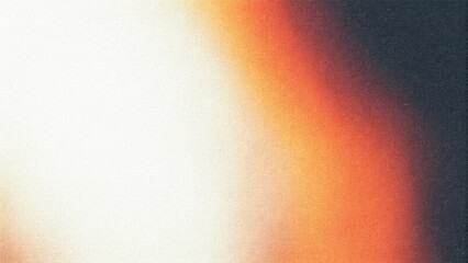 Warm rays illuminate an abstract orange background with a smooth, metallic texture, creating a vibrant gradient design
