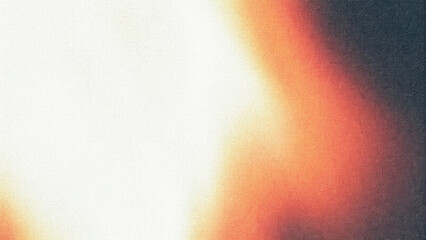 Warm rays illuminate an abstract orange background with a smooth, metallic texture, creating a vibrant gradient design