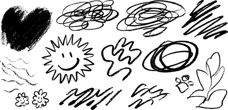 Creative chaos: tangled scribbles and artistic doodles for design inspiration