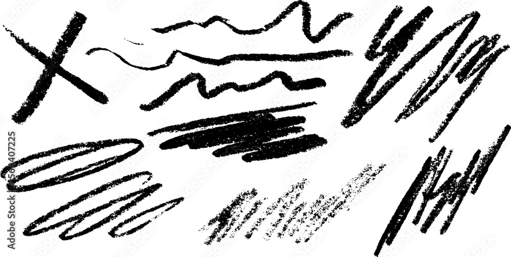 Poster dynamic abstract sketch featuring violent scribbles and jagged cuts for artistic designs