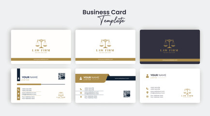 Creative and modern lawyer, Attorney, Legal Consultant business card collection vector template