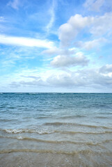 Small Waves on the Beach Front, Sunny Day