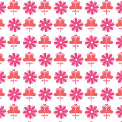 Pink Presents and Heart Glasses Pattern