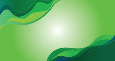 green and blue wavy background
