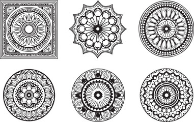 
Elegant Floral Panel Vector bundle