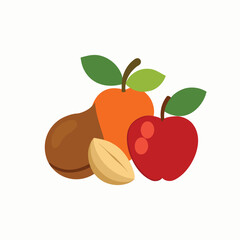 vector illustration of an apple