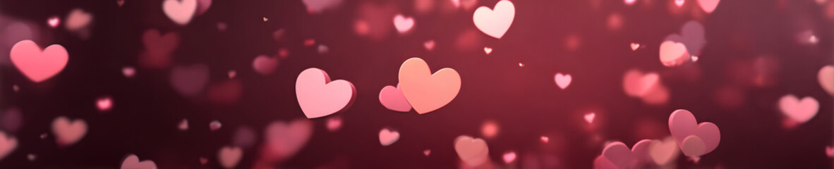 Romantic Valentine's Day Background with Soft Hearts and Space for Love Messages captures the warmth and tenderness of love. Delicate heart shapes float gently across a soft, dreamy backdrop in shades