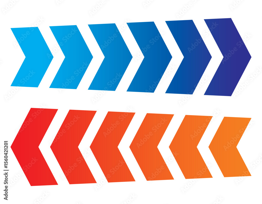 Poster colourful arrow dynamic moving arrow representing speed, acceleration, fast vector design.eps, colou