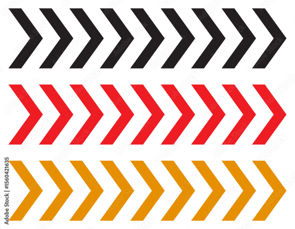 Poster colourful arrow dynamic moving arrow representing speed, acceleration, fast vector design.eps, colou