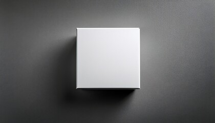 square box blank mockup