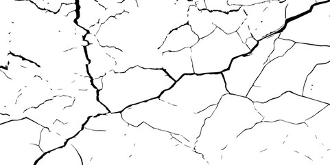 closeup of cracks and fissures of peeling paint on a transparent background-Old concrete wall with cracked flaking paint
