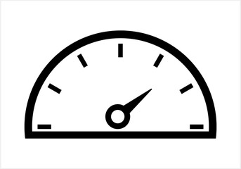 Speedometer speed vector icon isolated. Speed dials. Dashboard elements for automotive. Speed measurement. Vector stock illustration