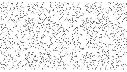 Abstract Line Doodle Seamless Background