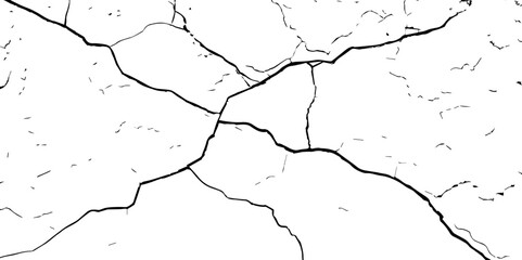 closeup of cracks and fissures of peeling paint on a transparent background-Old concrete wall with cracked flaking paint
