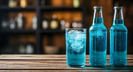 Assorted Organic Blue Craft Sodas with Cane Sugar