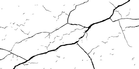 closeup of cracks and fissures of peeling paint on a transparent background-Old concrete wall with cracked flaking paint
