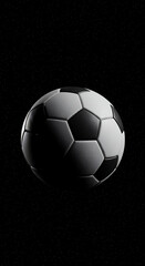 Fototapeta premium Close-up of a Classic Black and White Soccer Ball