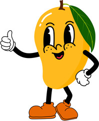 retro mango character