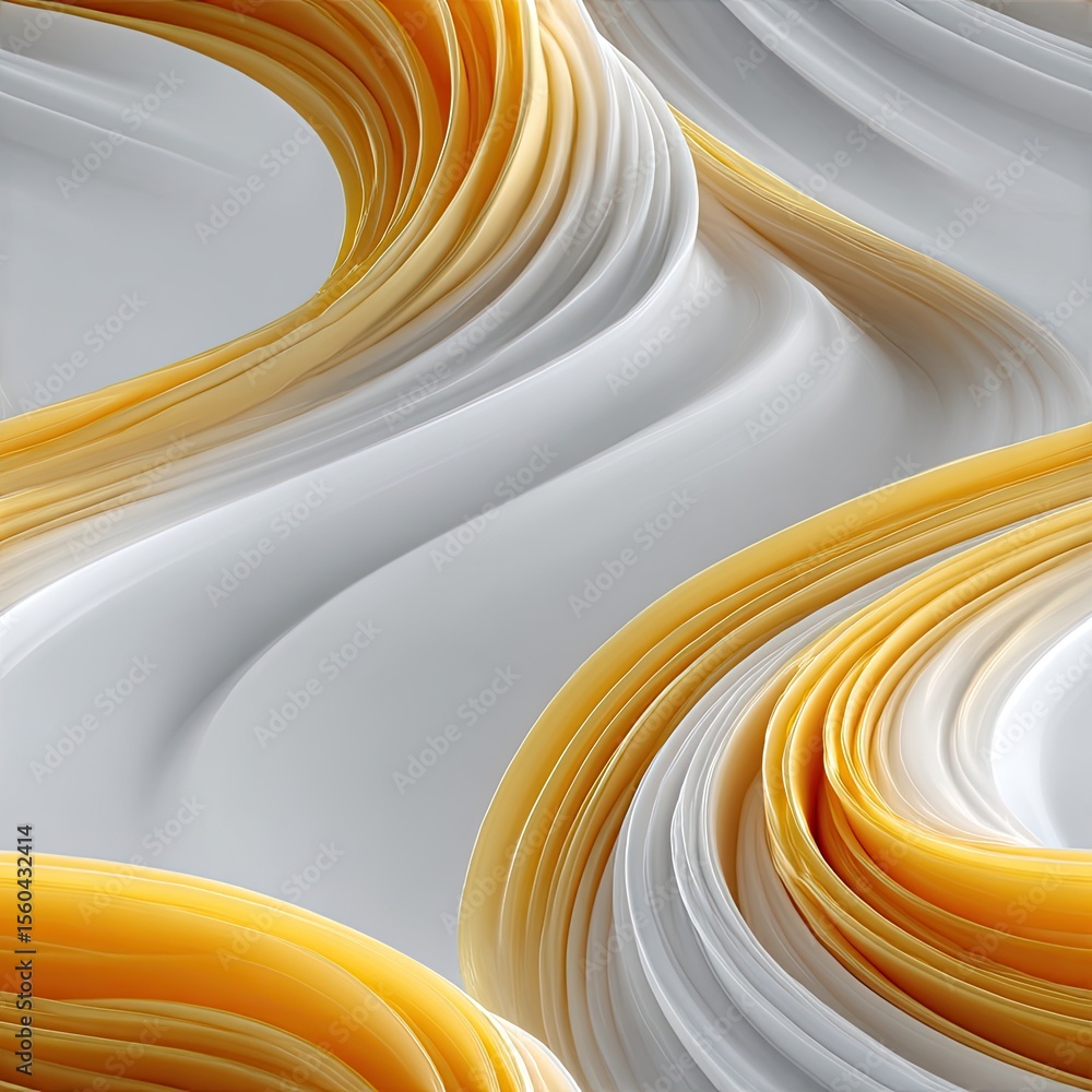 Poster an orange and yellow swirling paint creates an elegant marble pattern with stunning color blending a