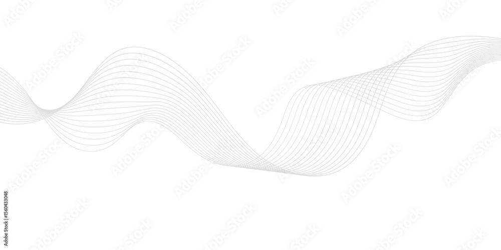Poster abstract wave element for design. digital frequency. elegant abstract smooth swoosh speed gray wave 