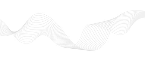 Abstract wave element for design. Digital frequency. Elegant abstract smooth swoosh speed gray wave modern stream. art background. Vector illustration. Wave with lines created using blend.	
