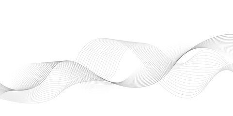 Abstract wave element for design. Digital frequency. Elegant abstract smooth swoosh speed gray wave modern stream. art background. Vector illustration. Wave with lines created using blend.	
