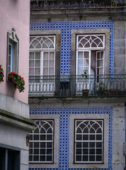 An elegantly renovated building in the old town of Porto, Portugal.