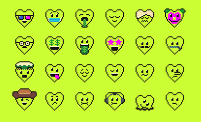 Red Love Heart love symbol icon like isolated pixel art vector illustration. Game assets 8-bit sprite. Design for stickers, web, mobile app.