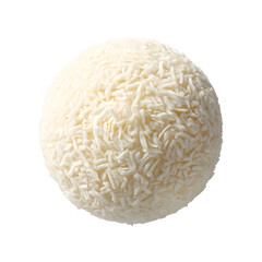 Obraz premium Single coconut candy ball close-up