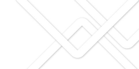 White abstract geometric background with white paper sheets soars as abstract spaces with rectangles, parallel stripes, perspective, shadows in simple strict modern material in triangle and square.	
